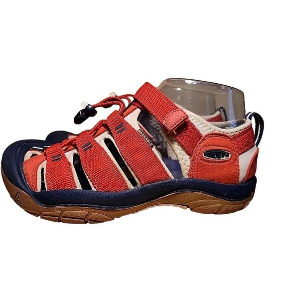 KEEN Kids Newport H2 Sport Sandals Sz 4 Red Womens 5.5 Bungee Waterproof LN! - Picture 4 of 7